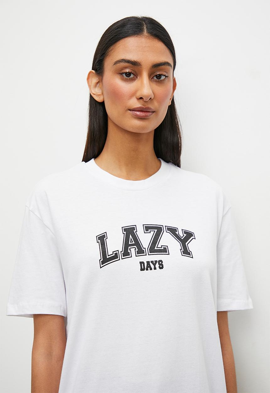Superbalist - Aop legging & tee set - white/black