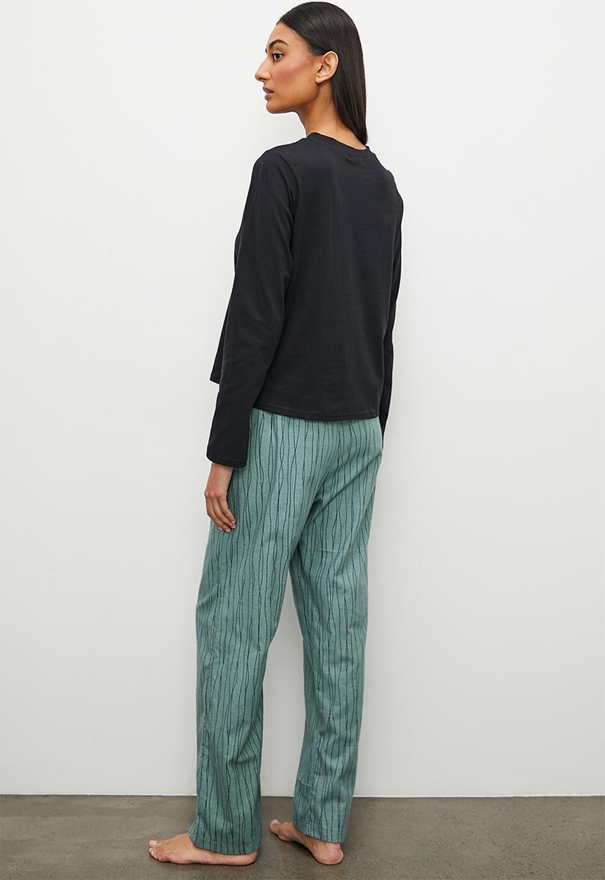 Superbalist - Ls top & flannel pants set - msr dk sage linear