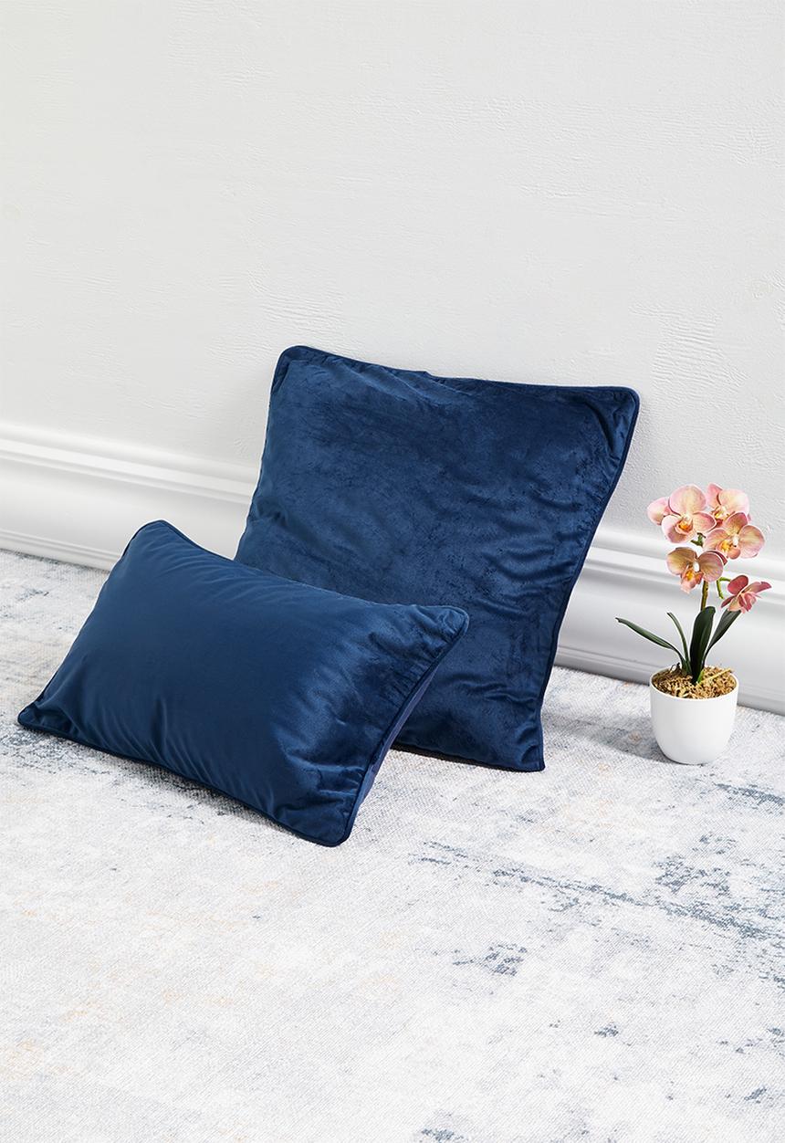 Sixth Floor - Mosi Velvet Cushion Cover - Indigo