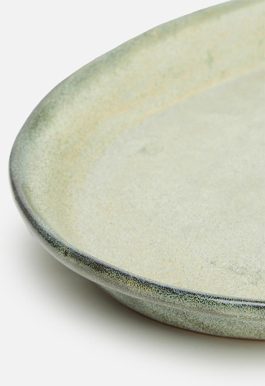 Mervyn Gers - Glazed stoneware oval platter - paternoster