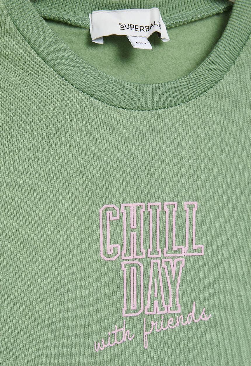 Superbalist - Girls graphic sweat top - fatigue