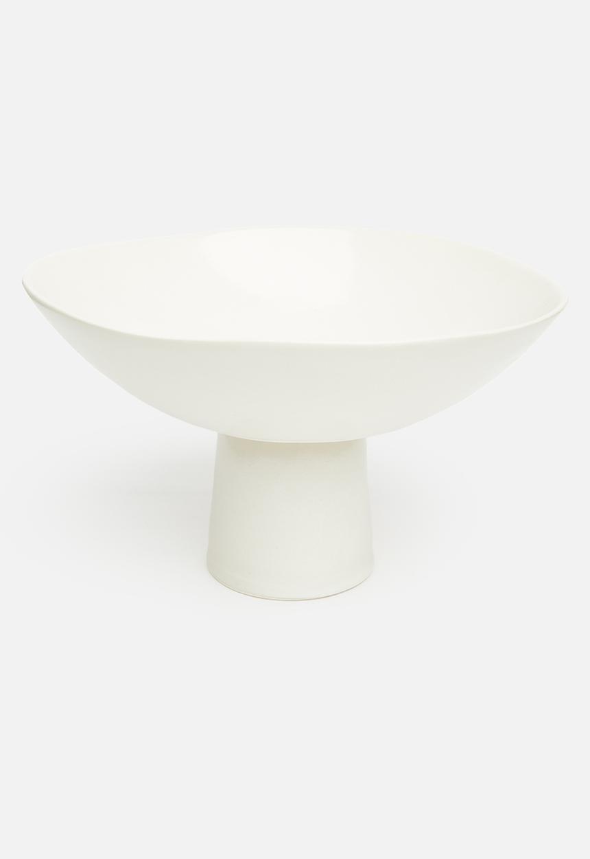 Mervyn Gers - Rhodan wide-brimmel bowl - white satin matte