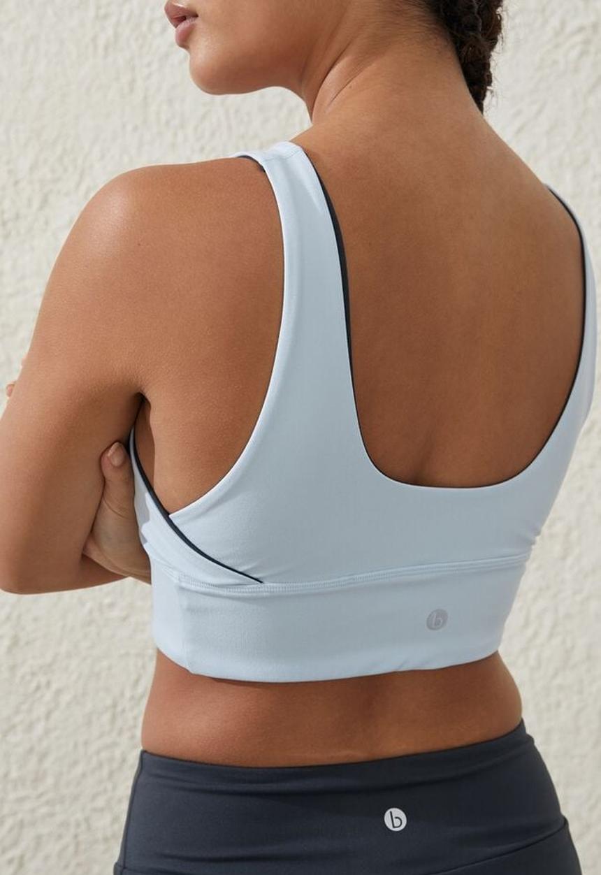 Cotton On - Ultra soft reversible tank - silky blue/element blue