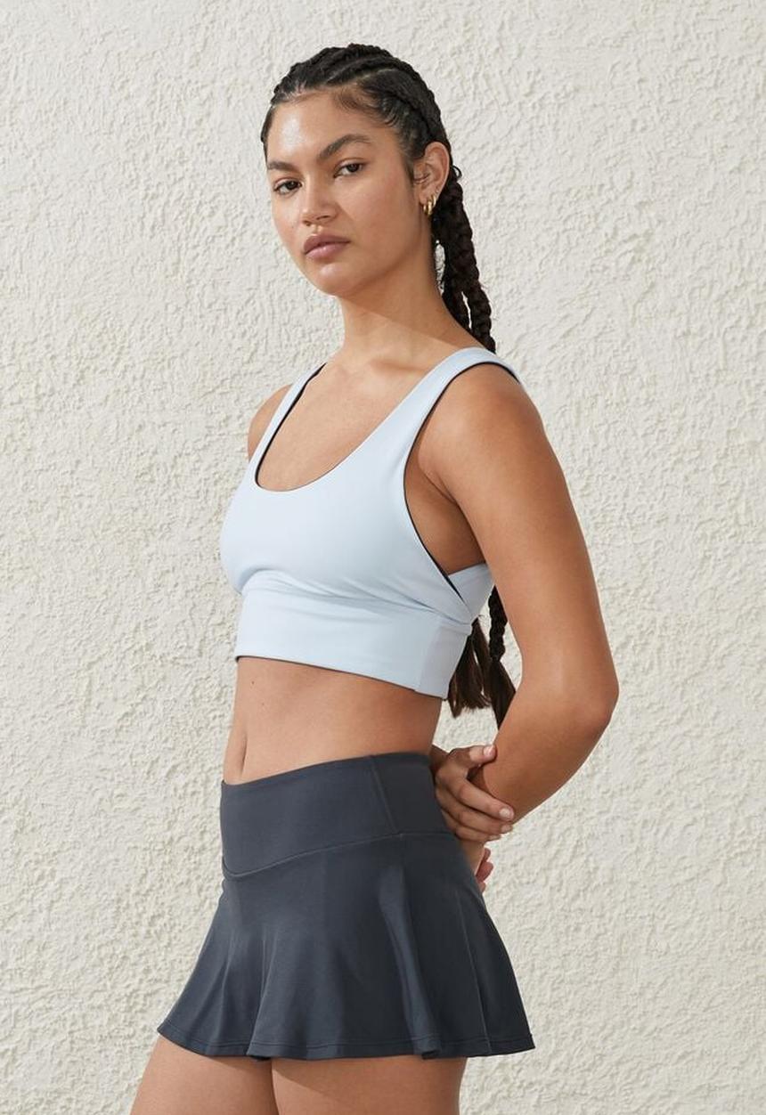 Cotton On - Ultra soft reversible tank - silky blue/element blue