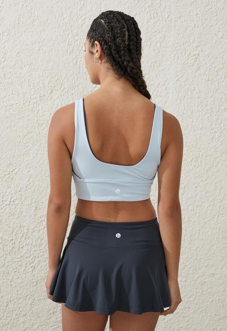 Cotton On - Ultra soft reversible tank - silky blue/element blue