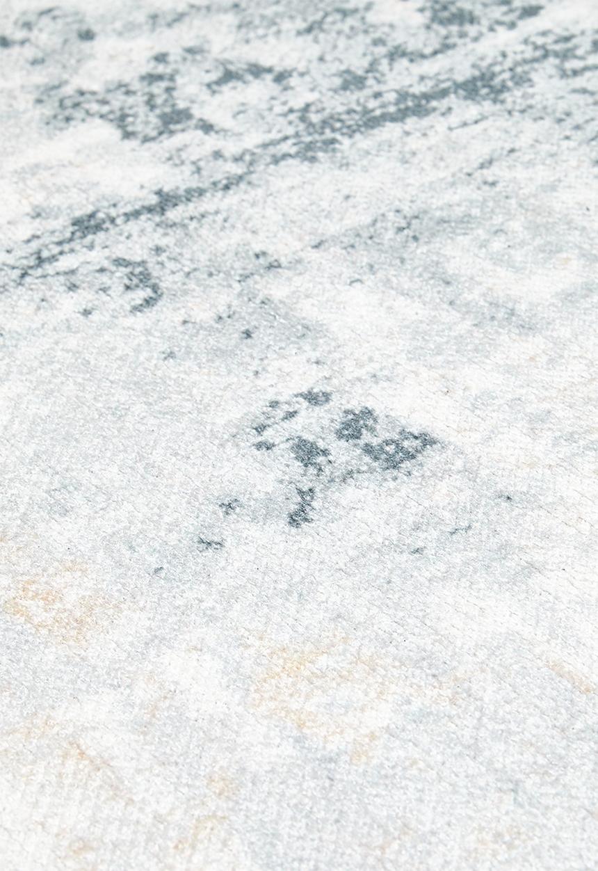Sixth Floor - Eve printed rug - distressed yellow/grey