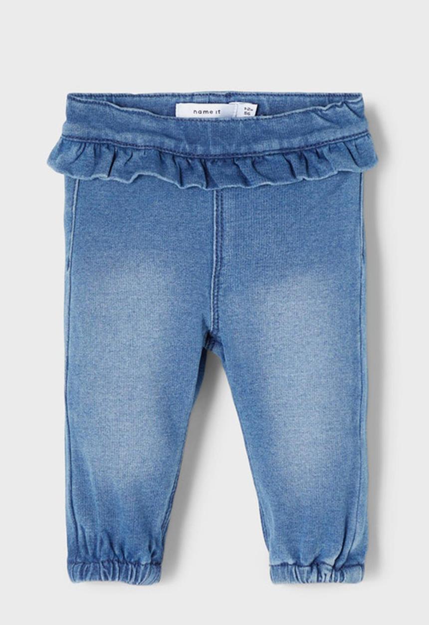 Name It - Frill detail joggers - blue 