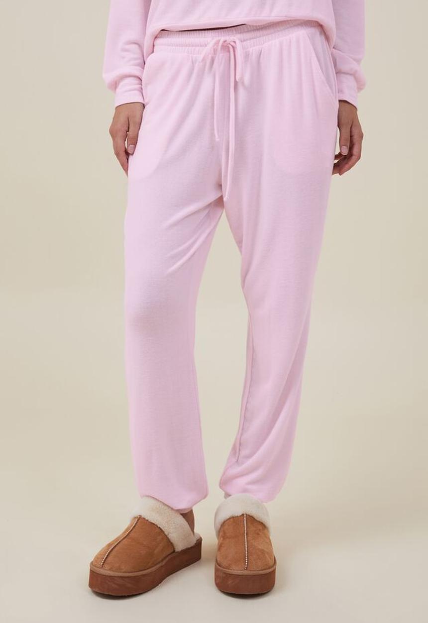 Cotton On - Super soft slim pant - tender touch pink