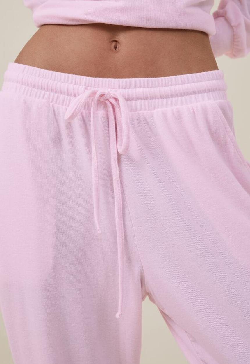 Cotton On - Super soft slim pant - tender touch pink