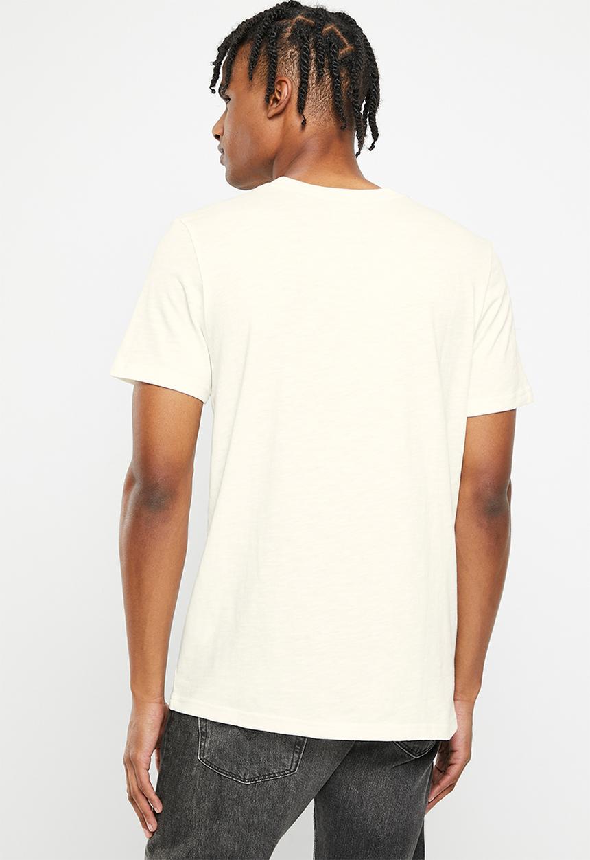 Superdry. - Vintage blackout tee - ecru