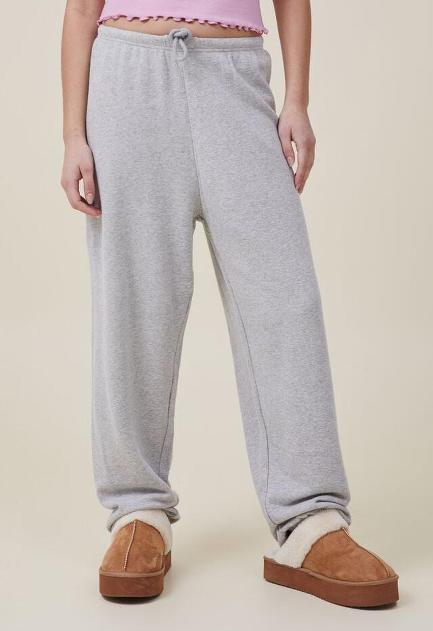 Cotton On - Fleece lounge trackpant - grey marle