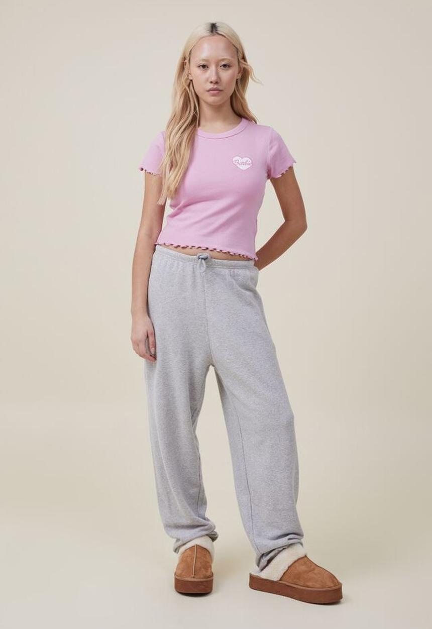 Cotton On - Fleece lounge trackpant - grey marle