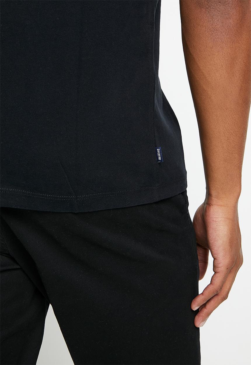 Superdry. - Vintage logo emb tee - black 