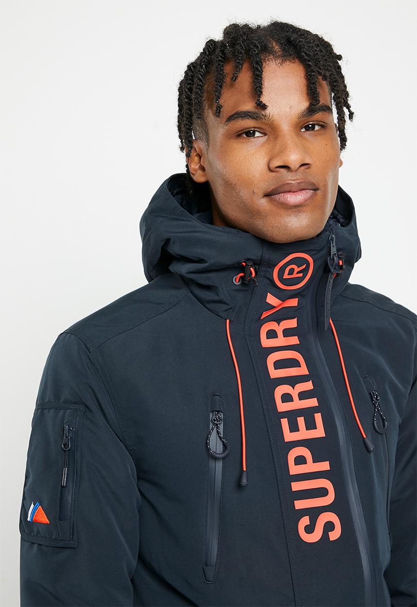 Superdry. - Ultimate windcheater - eclipse navy/bold orange