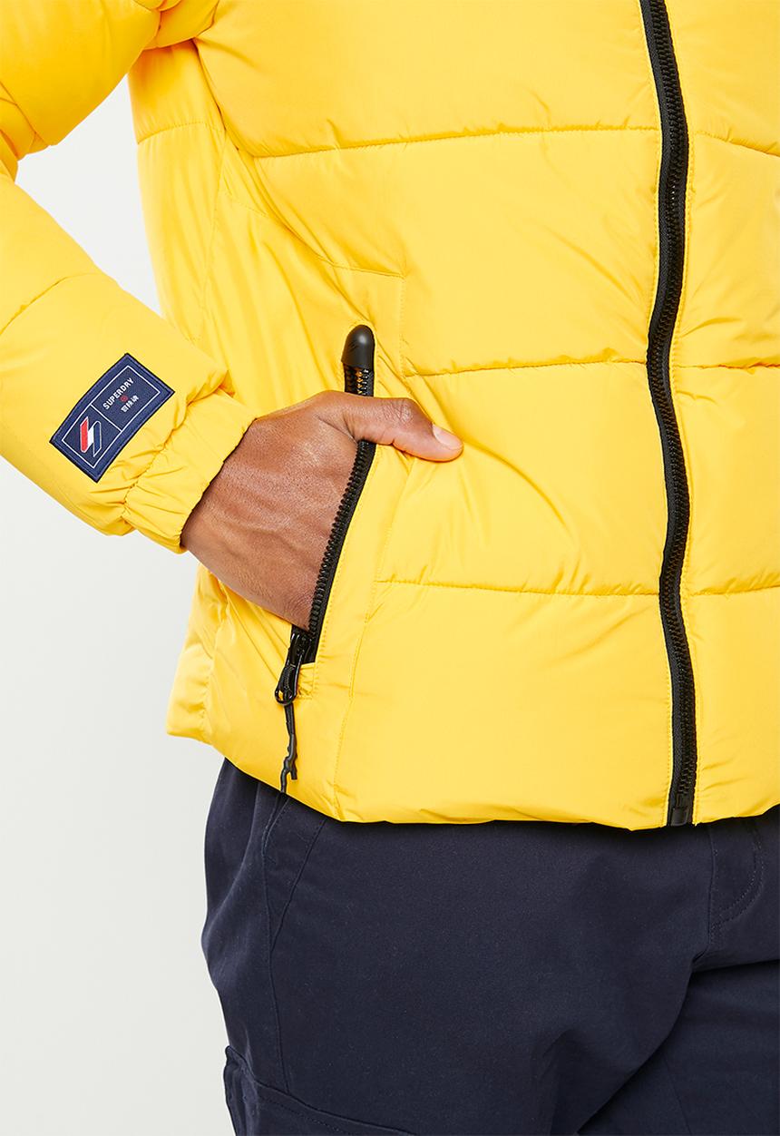 Superdry. - Hooded sports puffer - volt