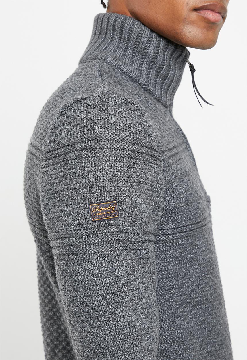 Superdry. - Jacob henley - zinc marl