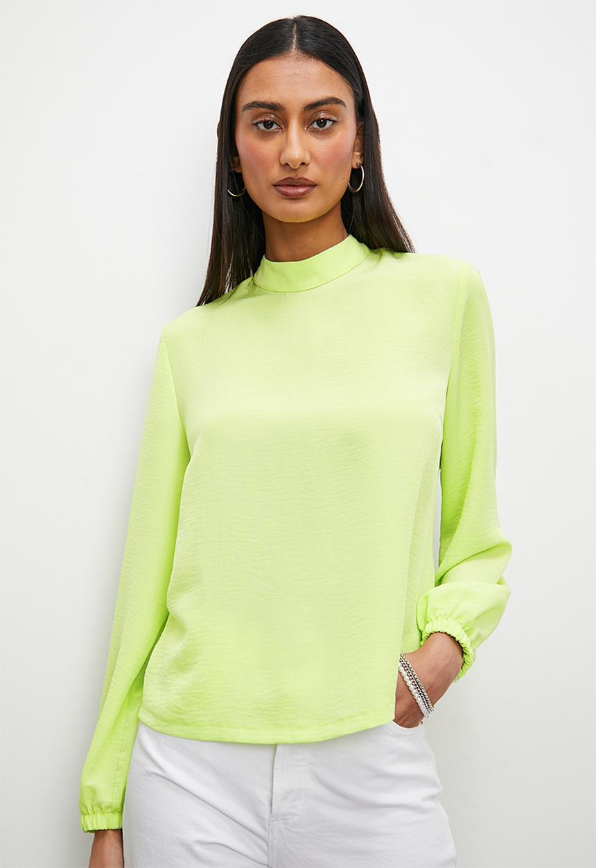 Superbalist - High neck blouse - pale green