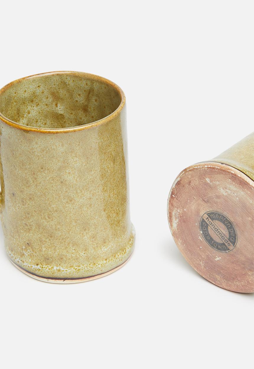 Mervyn Gers - Wide mug set of 2 - marula