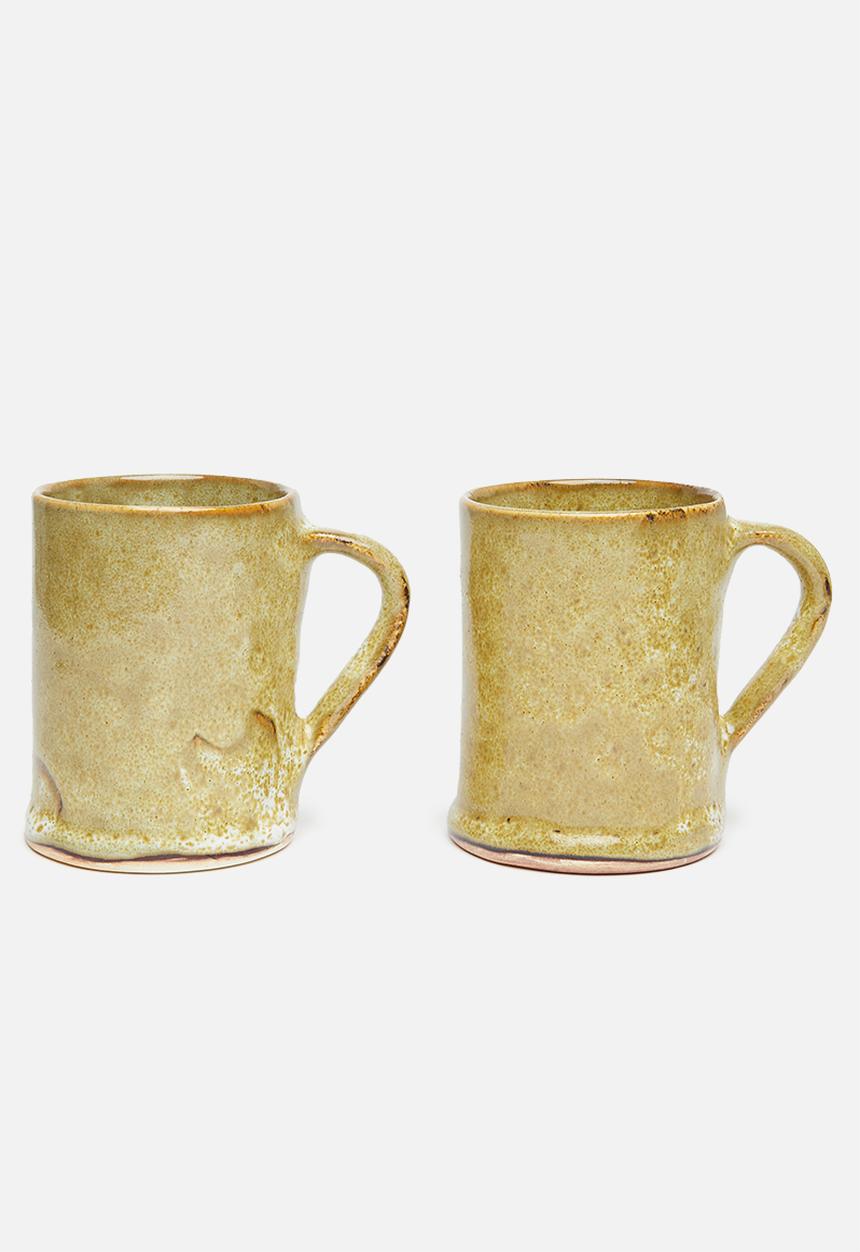 Mervyn Gers - Wide mug set of 2 - marula