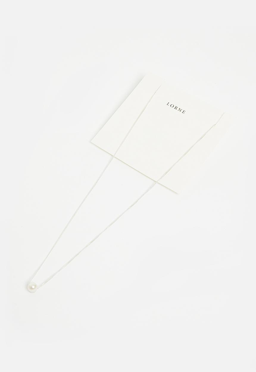 Lorne - Pearl chain 45cm - silver