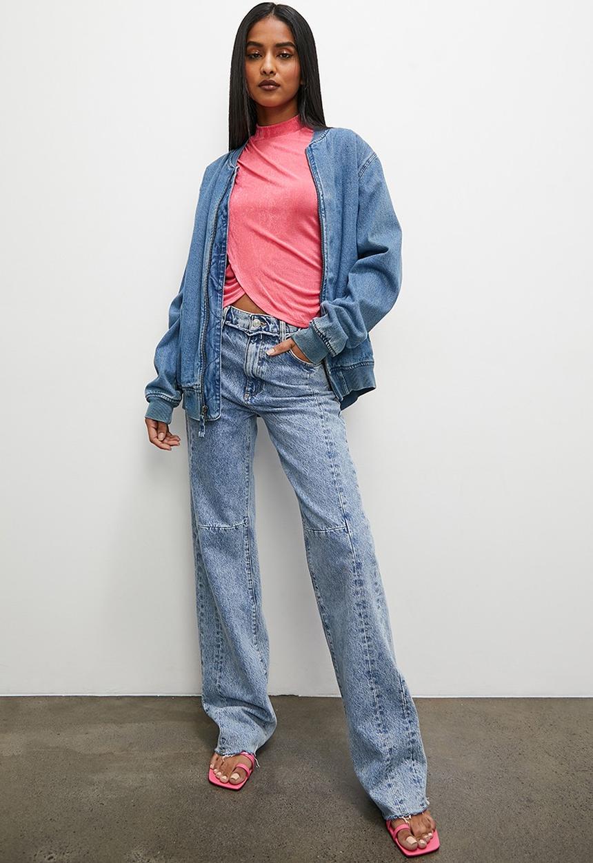 Superbalist - Wrap hem top - watermelon