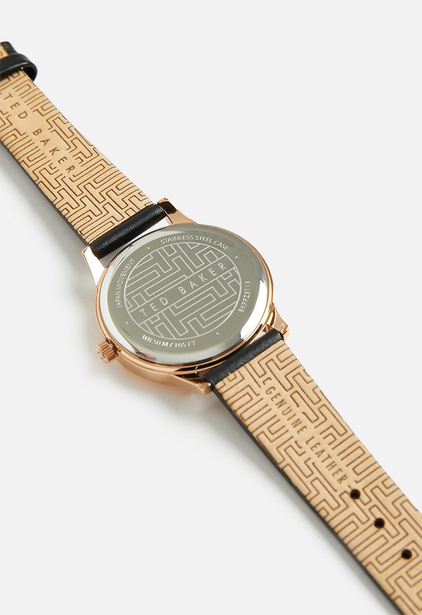 Ted Baker - Ammy Magnolia Ladies Wristwatch - Black & Gold