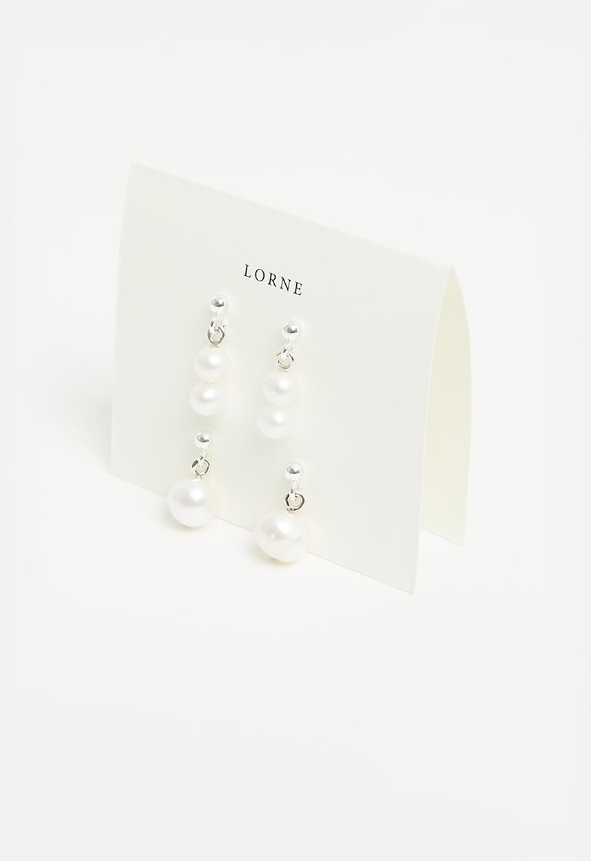 Lorne - Swing pearl set silver - silver