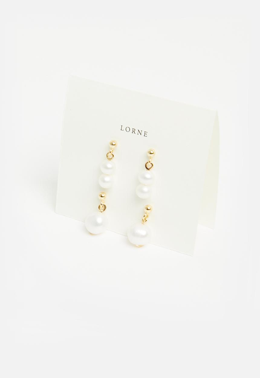 Lorne - Swing pearl set gold plated silver - gold plated silver