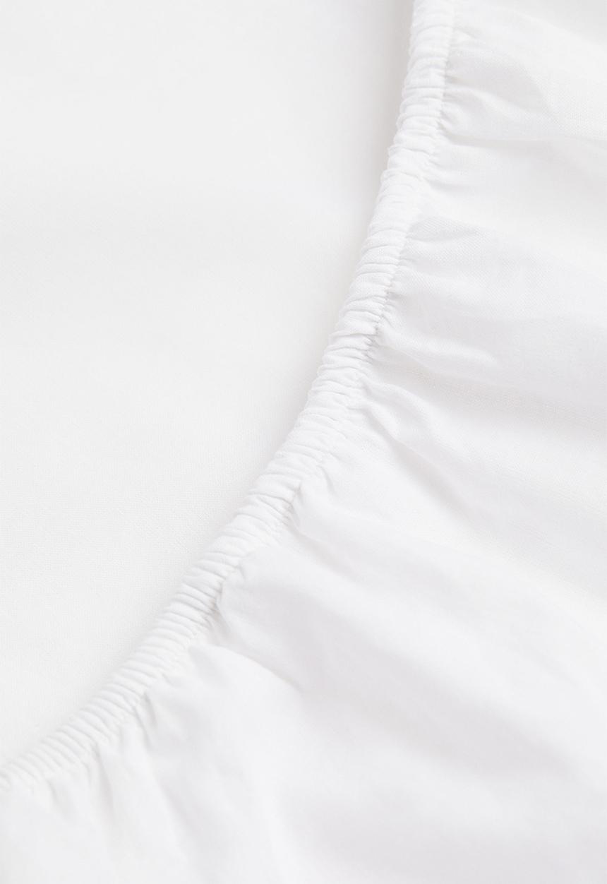H&M - Fitted cotton sheet - white