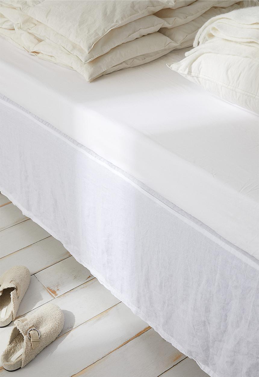 H&M - Fitted cotton sheet - white