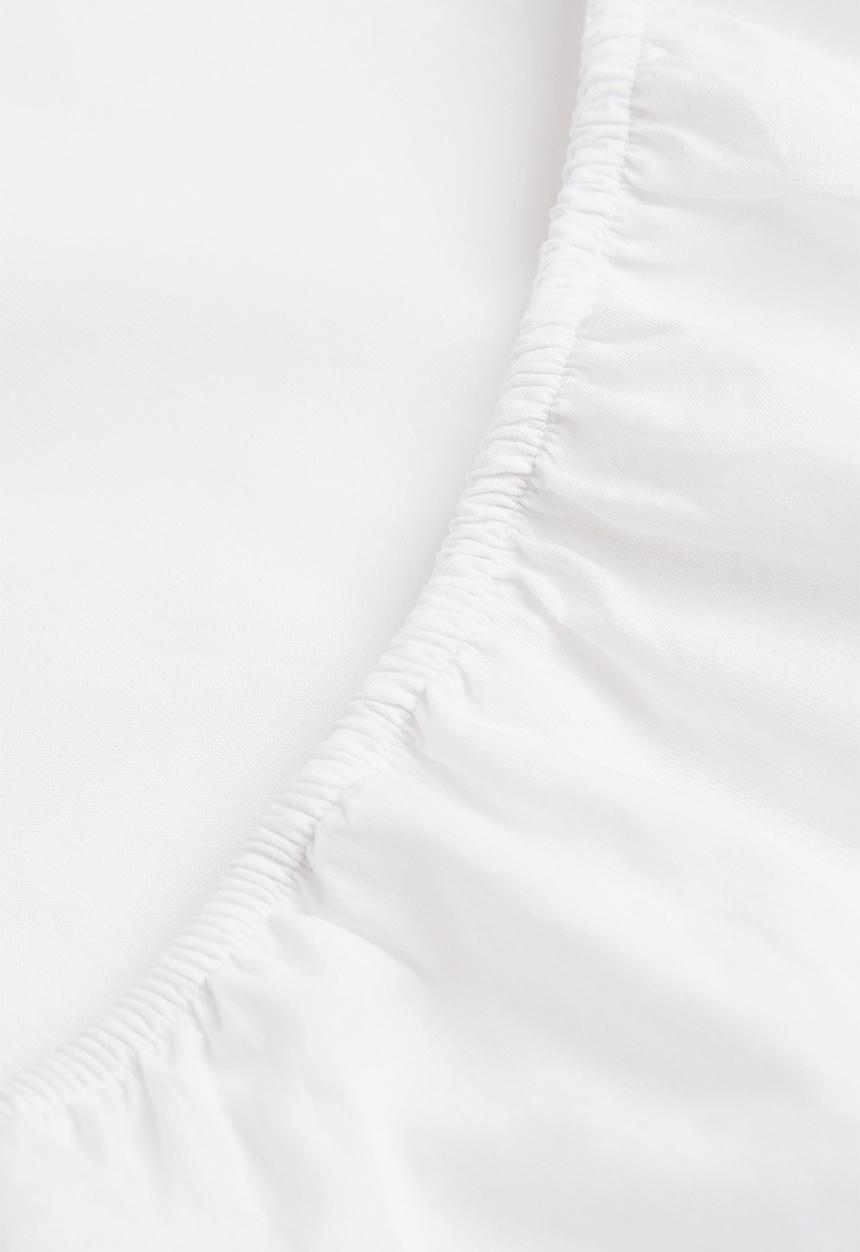 H&M - Fitted cotton sheet - white