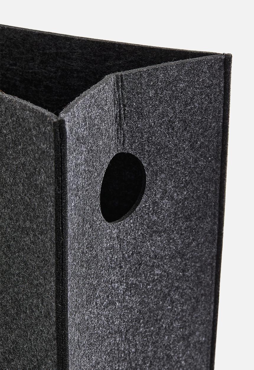 H&M - Felted laundry basket - dark grey