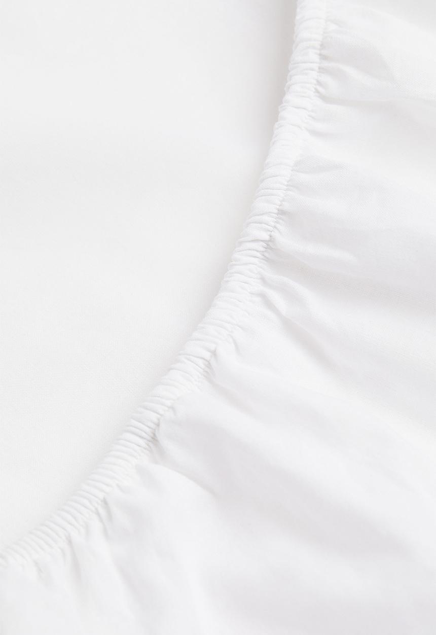 H&M - Fitted cotton sheet - white
