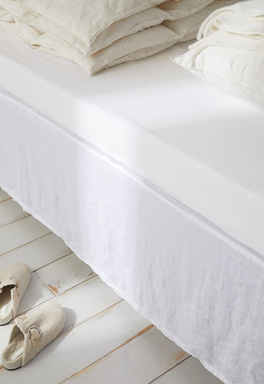 H&M - Fitted cotton sheet - white