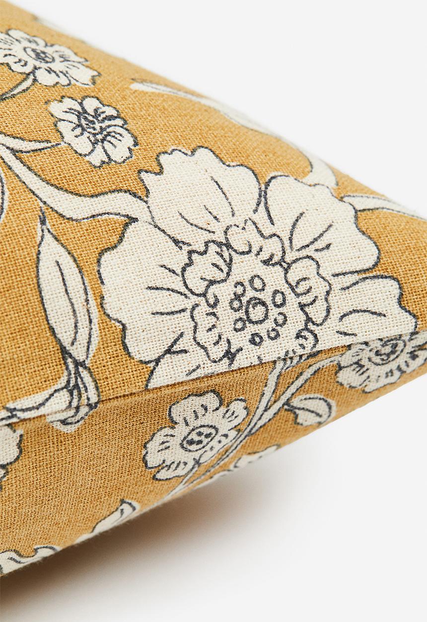H&M - Floral cushion cover - yellow/floral