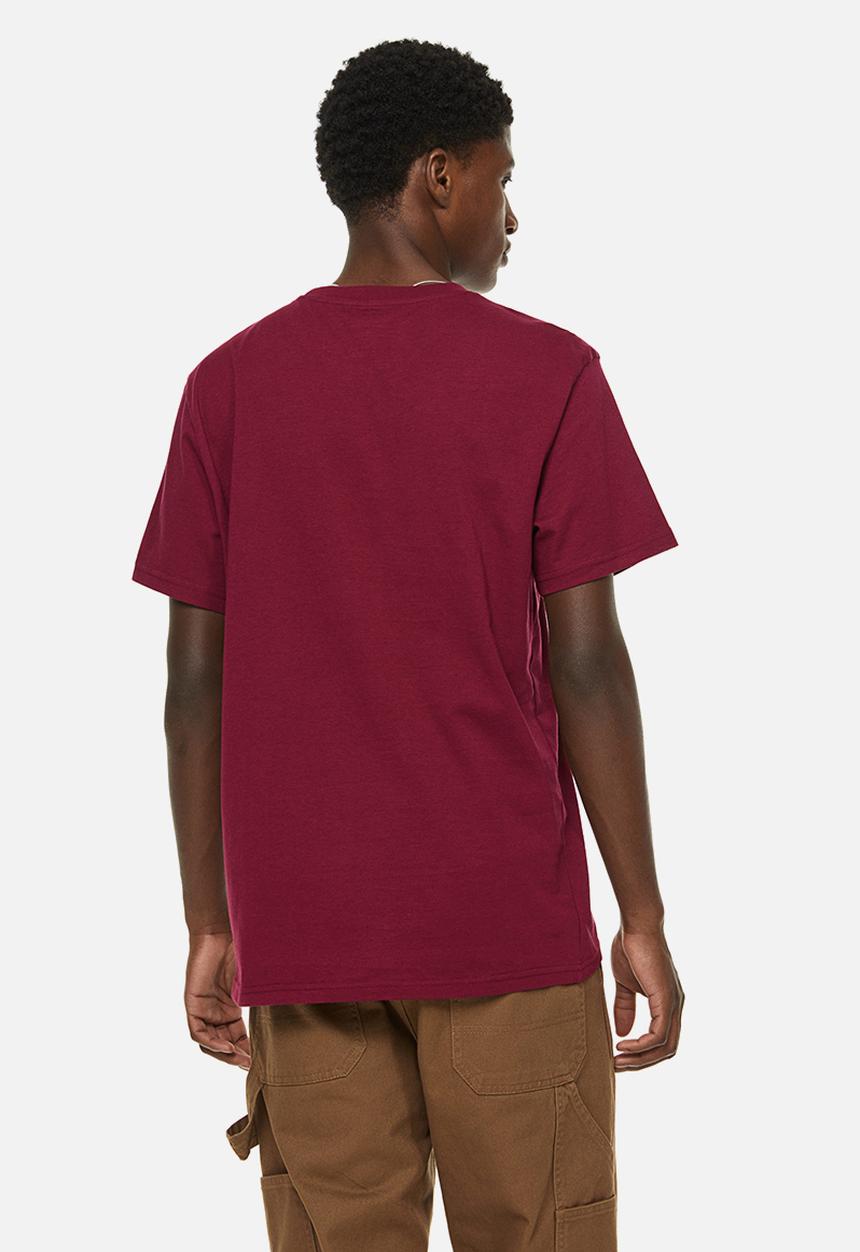 H&M - Regular fit round-neck T-shirt - burgundy