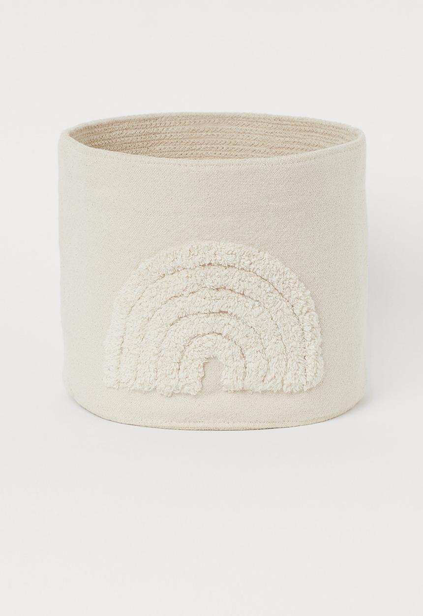 H&M - Cotton storage basket - light beige