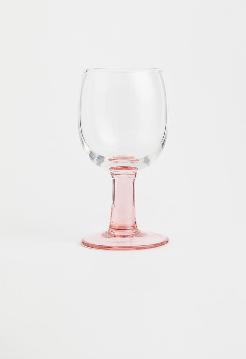 H&M - Wine glass - light pink
