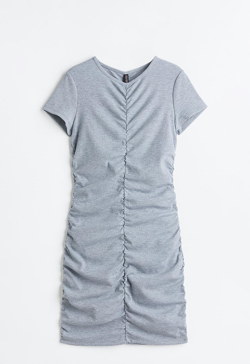 H&M - Draped jersey dress - grey