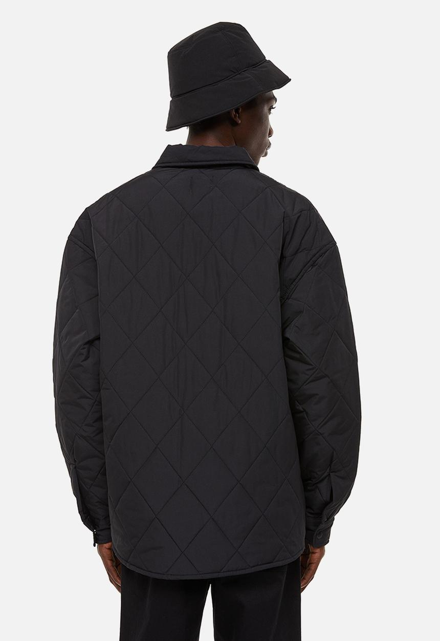 H&M - Relaxed fit quilted jacket - black