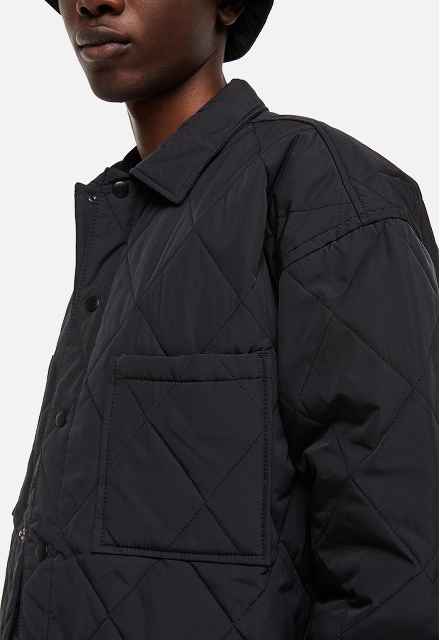 H&M - Relaxed fit quilted jacket - black