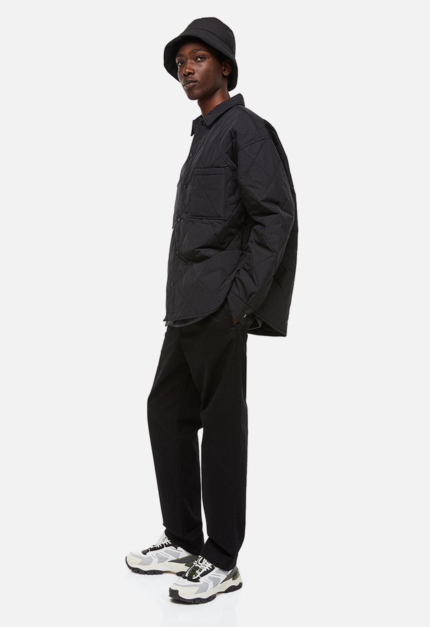 H&M - Relaxed fit quilted jacket - black