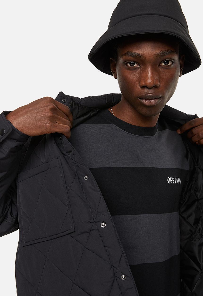 H&M - Relaxed fit quilted jacket - black