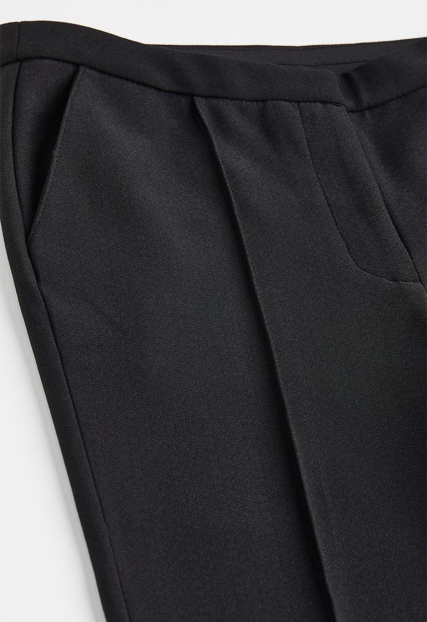 H&M - Flared trousers - black