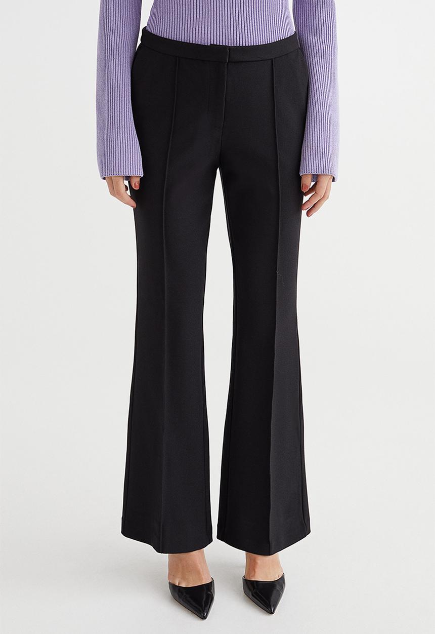 H&M - Flared trousers - black