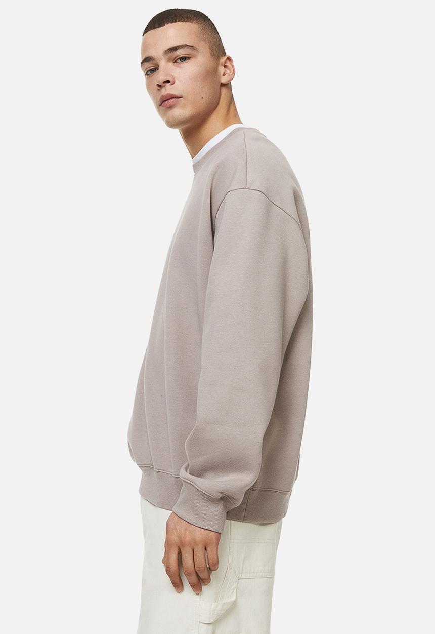 H&M - Relaxed fit sweatshirt - greige