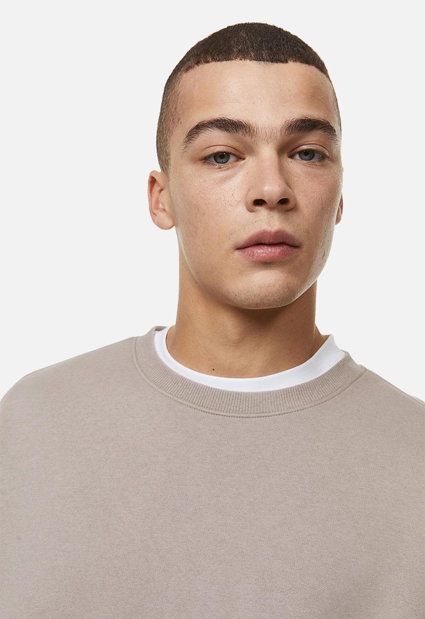 H&M - Relaxed fit sweatshirt - greige