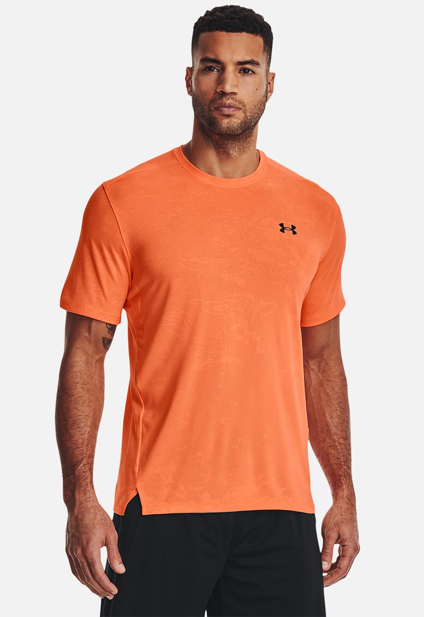 Under Armour - Ua tech vent jacquard short sleeve - orange blast