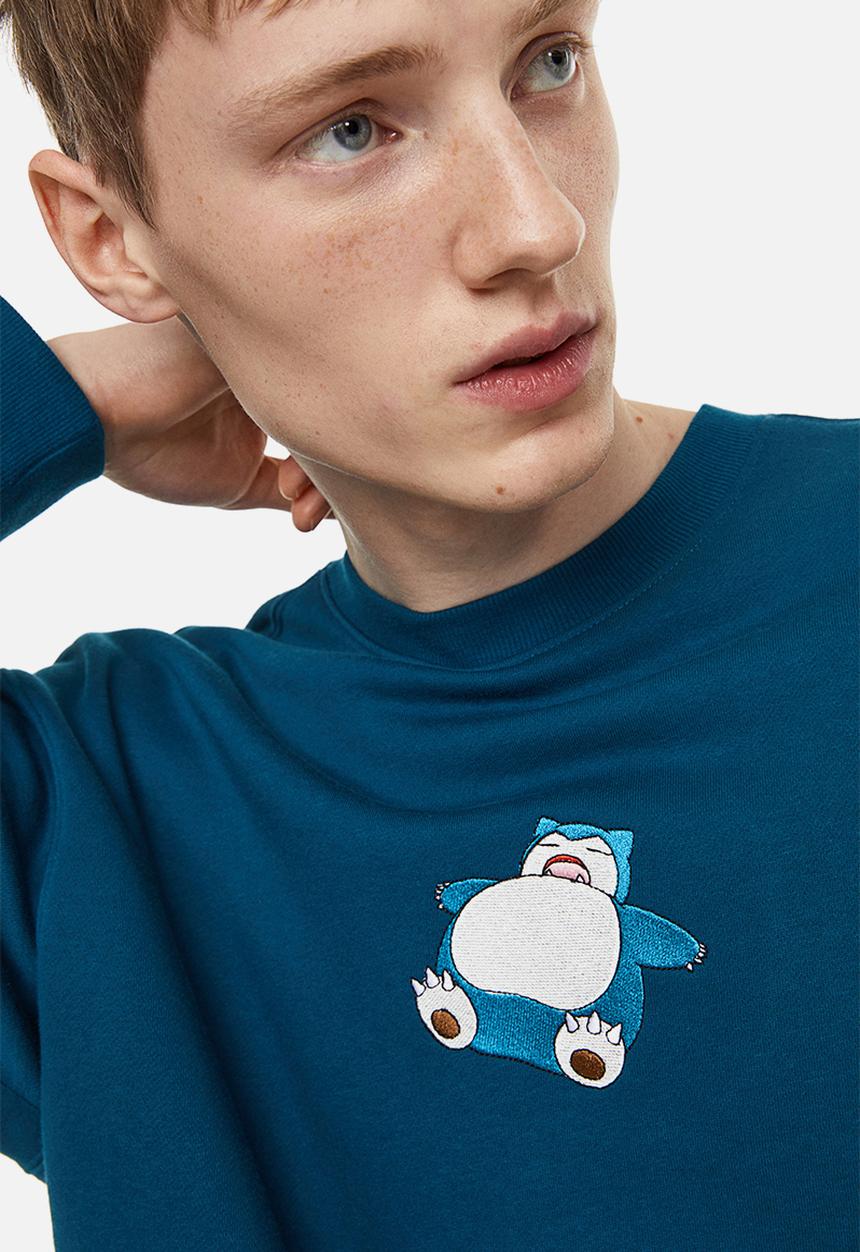 H&M - Relaxed fit sweatshirt - dark turquoise/pokémon 