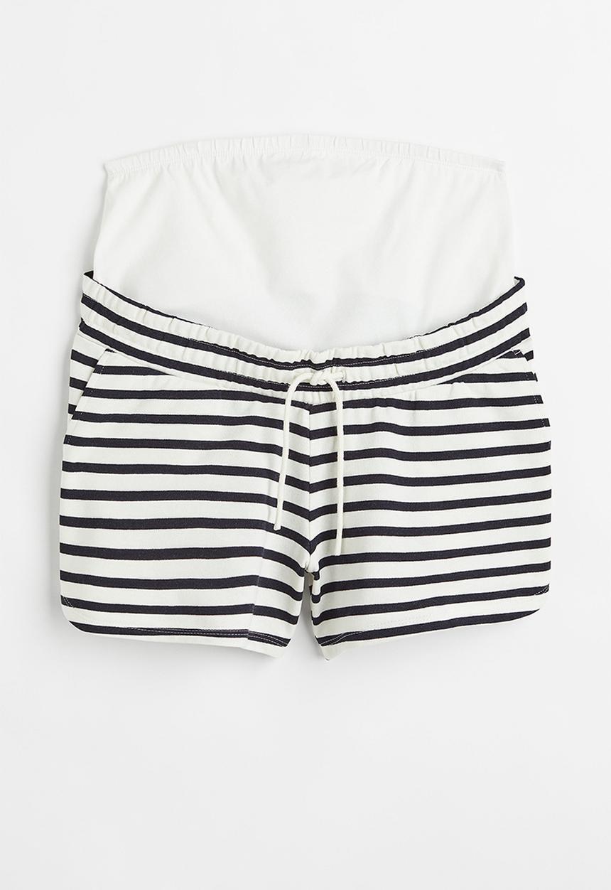 H&M - Mama sweatshirt shorts - dark blue/striped